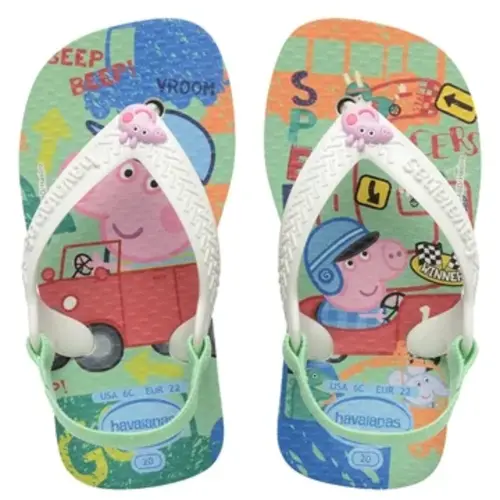 CHINELO HAVAIANAS BABY PEPPA BRANCO TAM 17/18