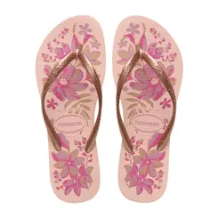 CHINELO HAVAIANAS SLIM ORGANIC ROSA/DOURADO TAM 33/34