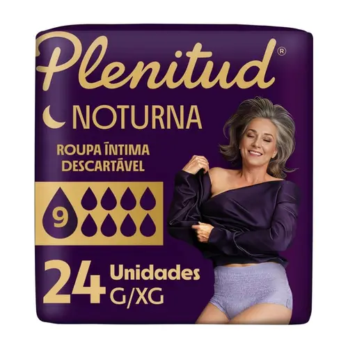 ROUPA INTIMA DESCARTAVEL PLENITUD NOTURNA G/XG 24 UNIDADES
