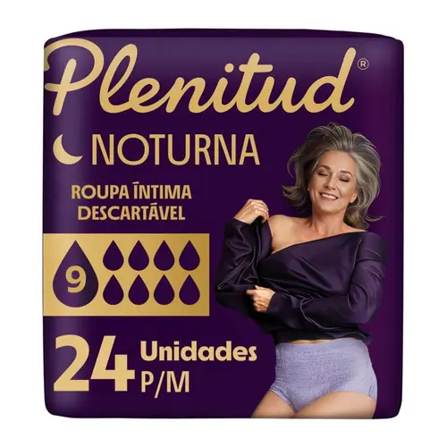 ROUPA INTIMA DESCARTAVEL PLENITUD NOTURNA P/M 24 UNIDADES