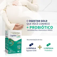 SUPLEMENTO OGESTAN GOLD LACFLOR 30 CAPSULAS OMEGA 3 + 30 CAPSULAS LACTOBACILOS