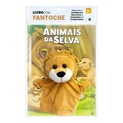 LIVRO BRINQUEDO FANTOCHE ANIMAIS DA SELVA TODOLIVRO