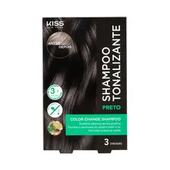 SHAMPOO TONALIZANTE KISS NEW YORK COLOR CHANGE PRETO