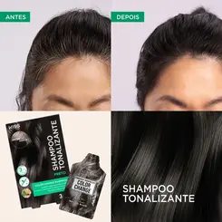 SHAMPOO TONALIZANTE KISS NEW YORK COLOR CHANGE PRETO