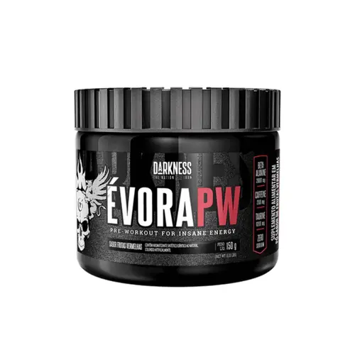 PRE TREINO EVORA PW DARKNESS SABOR FRUTAS VERMELHAS COM 150G