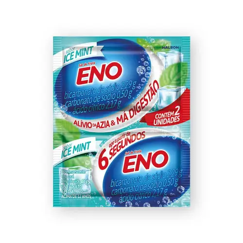 SAL DE FRUTA ENO ICE MINT COM 2 ENVELOPES 5G