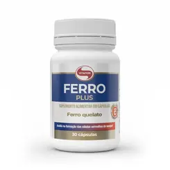 FERRO PLUS 500MG COM 30 CAPSULAS VITAFOR