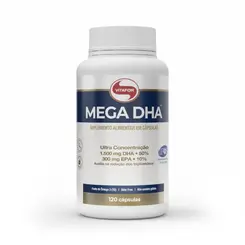 MEGA DHA 1000MG VITAFOR OMEGA 3 COM 120 CAPSULAS