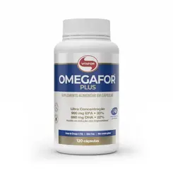 OMEGAFOR PLUS 1000MG VITAFOR OMEGA 3 COM 120 CAPSULAS