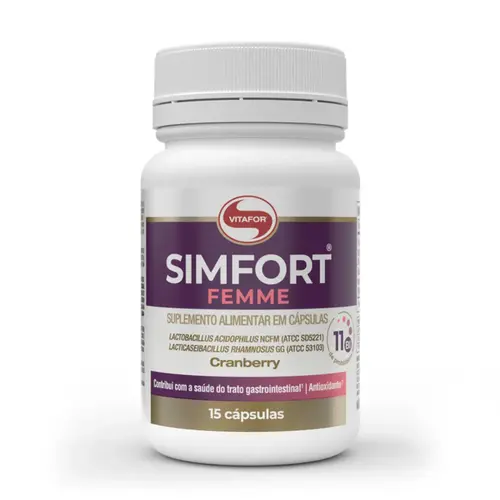 SIMFORT FEMME VITAFOR 650MG COM 15 CAPSULAS