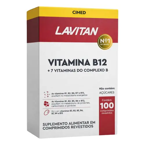 LAVITAN VITAMINA B12 COM 100 COMPRIMIDOS