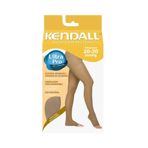 MEIA CALÇA KENDALL ALTA COMPRESSAO SEM PONTEIRA COR MEL GG