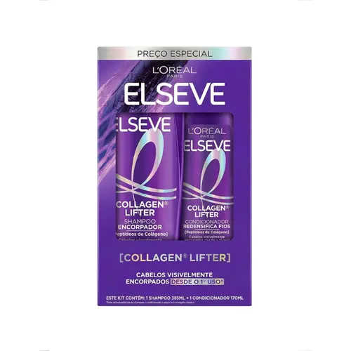 KIT ELSEVE COLLAGEN LIFTER SHAMPOO 375ML + CONDICIONADOR 170ML