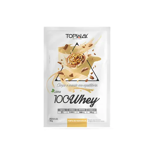 WHEY PROTEIN TOPWAY - TORTA DE MARACUJA SACHE 35G