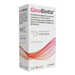 GINOBIOTTA SUPLEMENTO ALIMENTAR COM 15 CAPSULAS