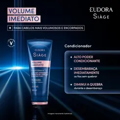 CONDICIONADOR EUDORA SIAGE VOLUME IMEDIATO 200ML