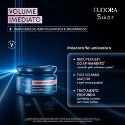 MASCARA DE TRATAMENTO EUDORA SIAGE VOLUME IMEDIATO 250G