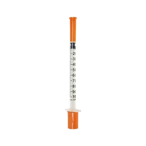 SERINGA PARA INSULINA 100UI COM AGULHA ACOPLADA 1ML COM 1 UND