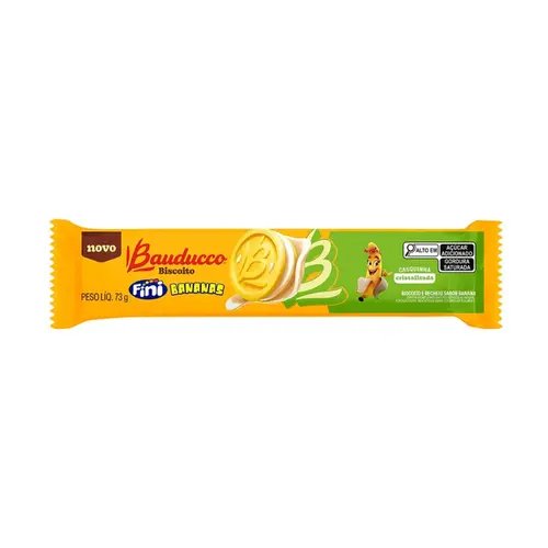 BAUDUCCO BISCOITO RECHEADO FINI BANANA 75G