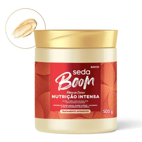 CREME DE TRATAMENTO SEDA BOOM NUTRICAO INTENSA 500G