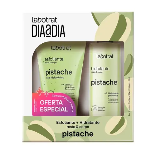 KIT LABOTRAT DIA A DIA PISTACHE COM HIDRATANTE 190ML + ESFOLIANTE 150G