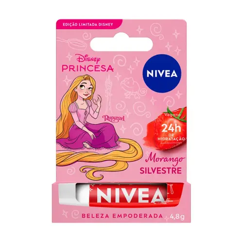 HIDRATANTE LABIAL NIVEA DISNEY RAPUNZEL MORANGO 4,8G
