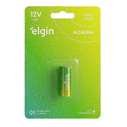 PILHA ELGIN 12V A23 COM 1 UNIDADE