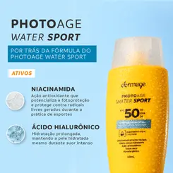 PROTETOR SOLAR FACIAL DERMAGE PHOTOAGE WATER SPORT FPS50 40ML