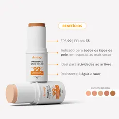 PROTETOR SOLAR DERMAGE PHOTOAGE STICK FPS99 COR MEDIO 16G