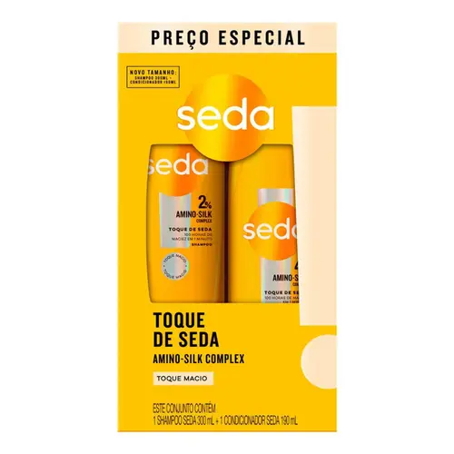 KIT SEDA TOQUE DE SEDA SHAMPOO 300ML + CONDICIONADOR 190ML