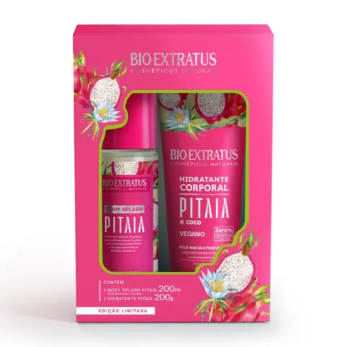 KIT BIO EXTRATUS PITAIA BODY SPLASH 200ML + HIDRATANTE 200G