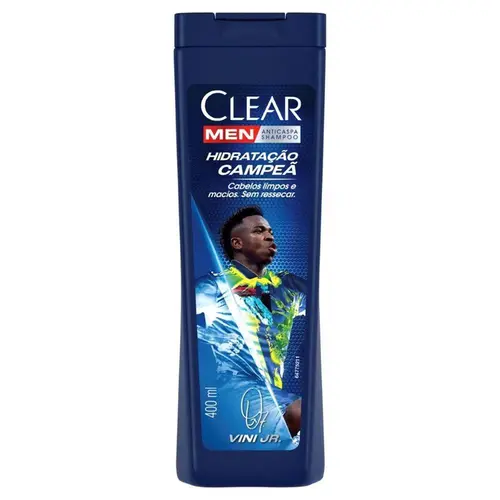 SHAMPOO ANTICASPA CLEAR MEN HIDRATAÇÃO CAMPEÃ 400ML