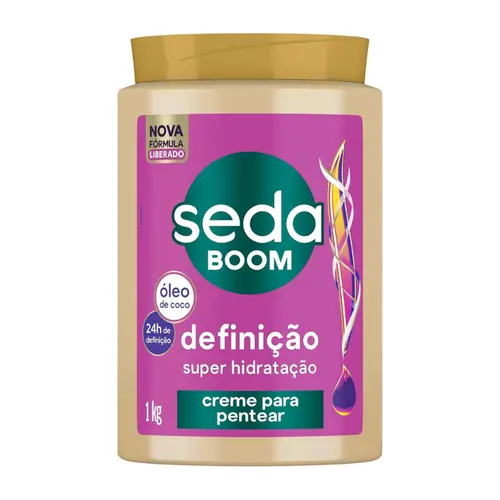 CREME PARA PENTEAR SEDA BOOM DEFINICAO SUPER HIDRATANTE 1KG