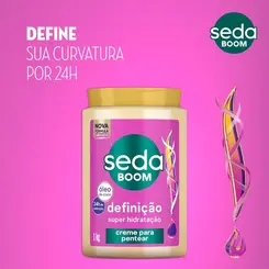 CREME PARA PENTEAR SEDA BOOM DEFINICAO SUPER HIDRATANTE 1KG