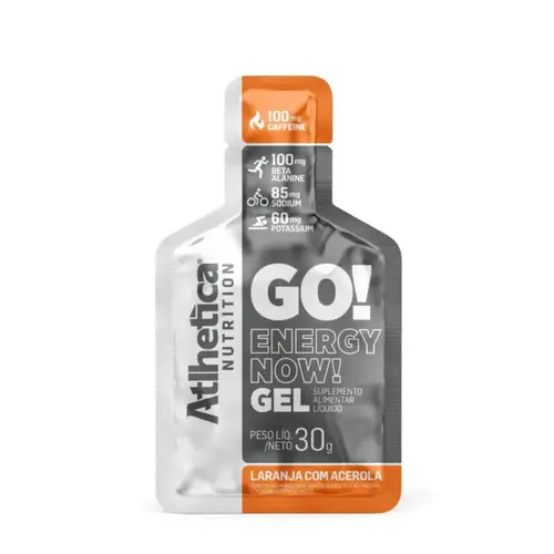 GO! ATLHETICA ENERGY NOW GEL LARANJA COM ACEROLA 30G