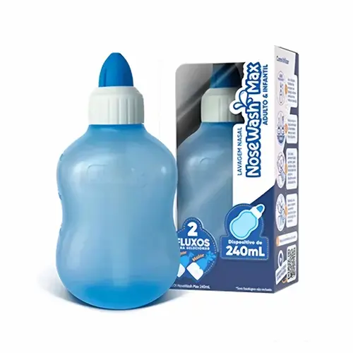 LAVADOR NASAL MAX ADULTO E INFANTIL NOSEWASH 240ML