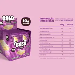 WAFER PROTEICO BOLD CHOCOLATE BRANCO 40G