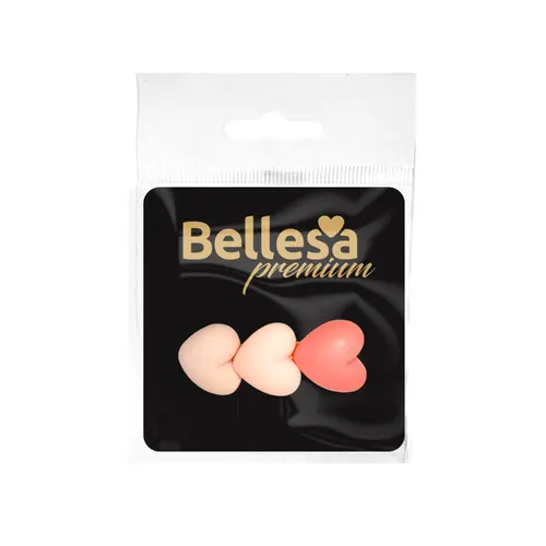 PRESILHA 3 CORAÇÕES BELLESA PREMIUM COM 1 UNIDADE