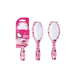 ESCOVA DE CABELO HELLO KITTY ALMOFADADA OVAL PEQUENA REF 11500