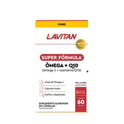 SUPLEMENTO LAVITAN SUPER FORMULA OMEGA 3 + Q10 COM 60 CAPSULAS