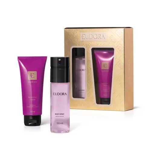 KIT EUDORA INDULGENT BODY SPRAY 100ML E CREME HITRATANTE 100ML