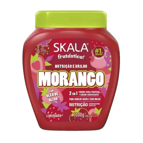 CREME DE TRATAMENTO SKALA FRUTASTICA MORANGO 2 EM 1 1KG