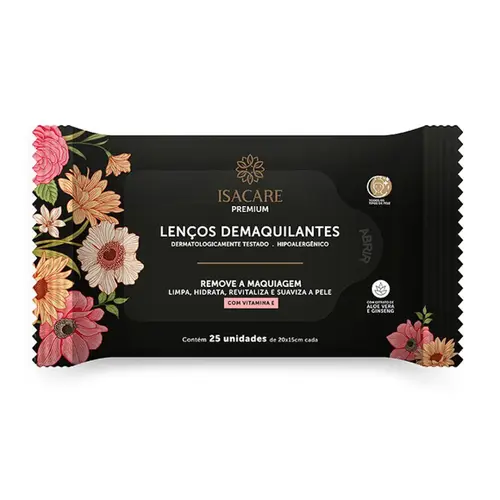 LENÇOS DEMAQUILANTES ISACARE 20 UNIDADES
