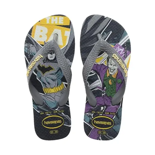 CHINELO HAVAIANAS KIDS TOP HEROIS CINZA 29/30