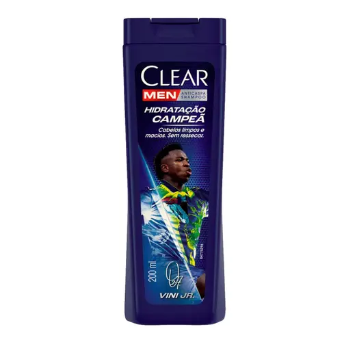 SHAMPOO ANTICASPA CLEAR MEN HIDRATAÇÃO CAMPEÃ 200ML