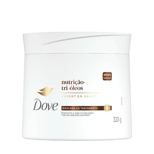MASCARA DE TRATAMENTO DOVE NUTRIÇÃO TRI-OLEOS 320G