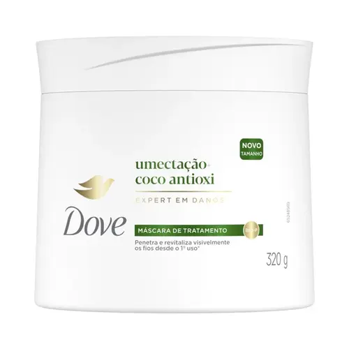 MASCARA DE TRATAMENTO DOVE UMECTAÇÃO + COCO ANTIOXI 320G