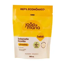 SABONETE JOAO E MARIA BEBE LIQUIDO REFIL 180ML