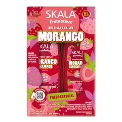 KIT SKALA FRUTASTICA MORANGO SHAMPOO 325ML + CONDICIONADOR 200ML