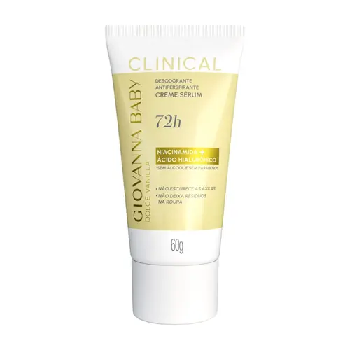 DESODORANTE EM CREME SERUM GIOVANNA BABY CLINICAL 72H BLANC VANILLA 60G